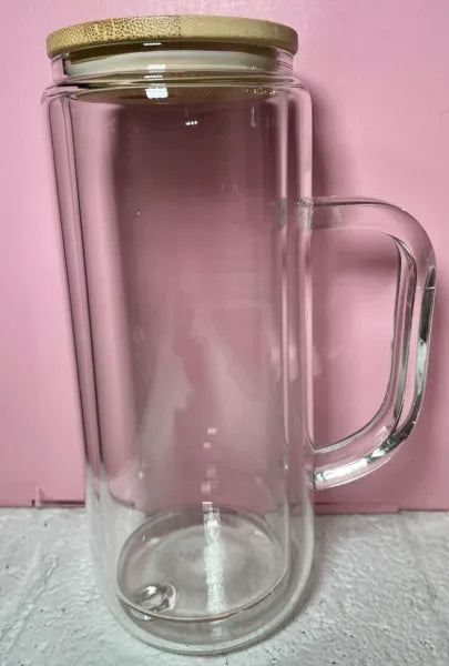 20 oz HANDLED ACRYLIC SNOWGLOBE TUMBLER