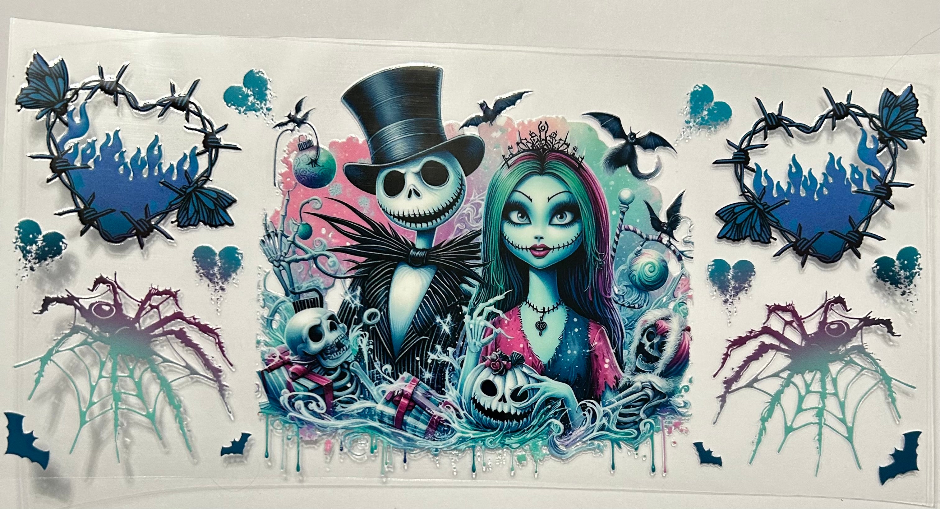 SALLY JACK AND PUMPKIN SKULLS