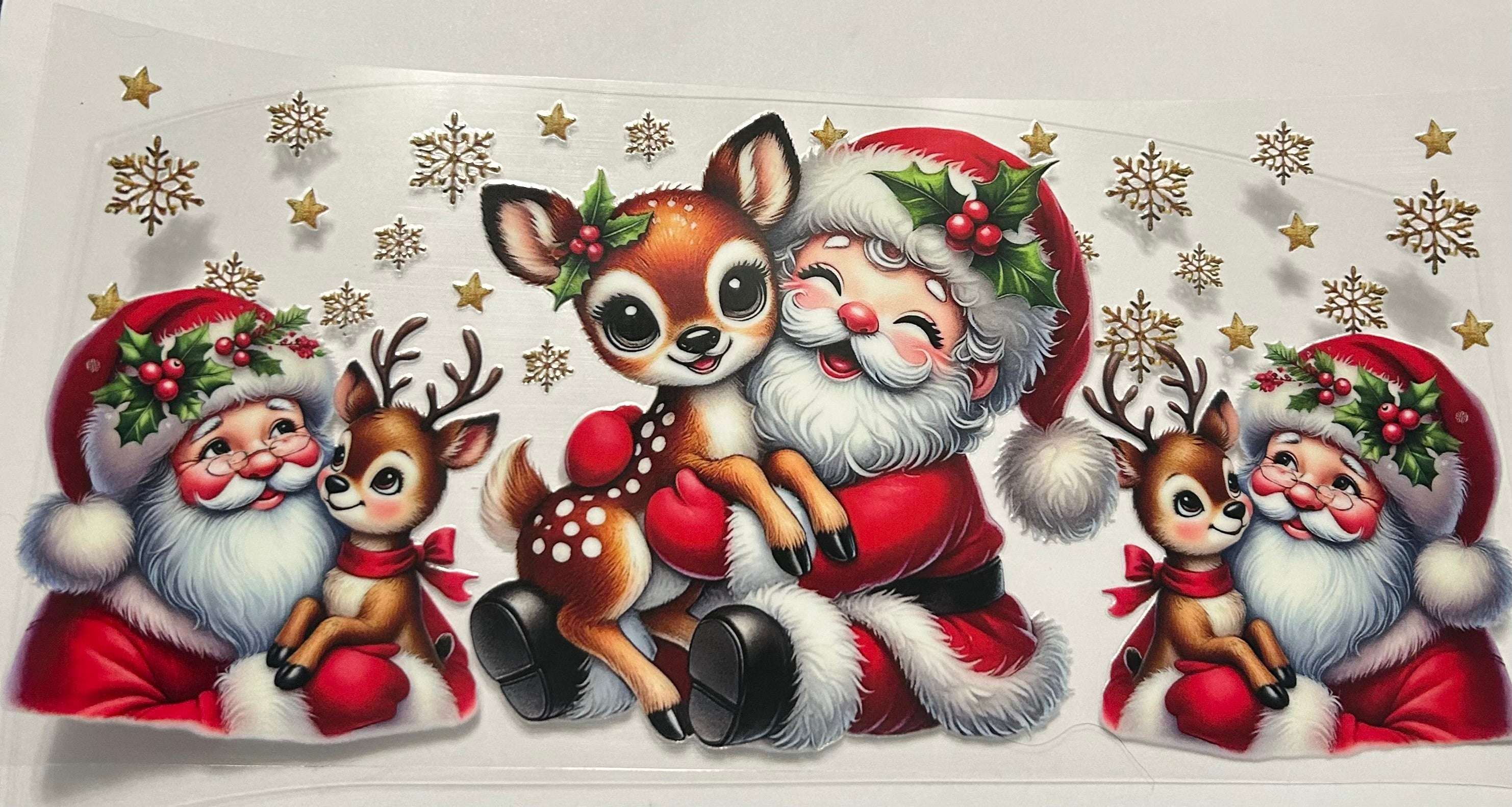 SANTA AND REINDEER