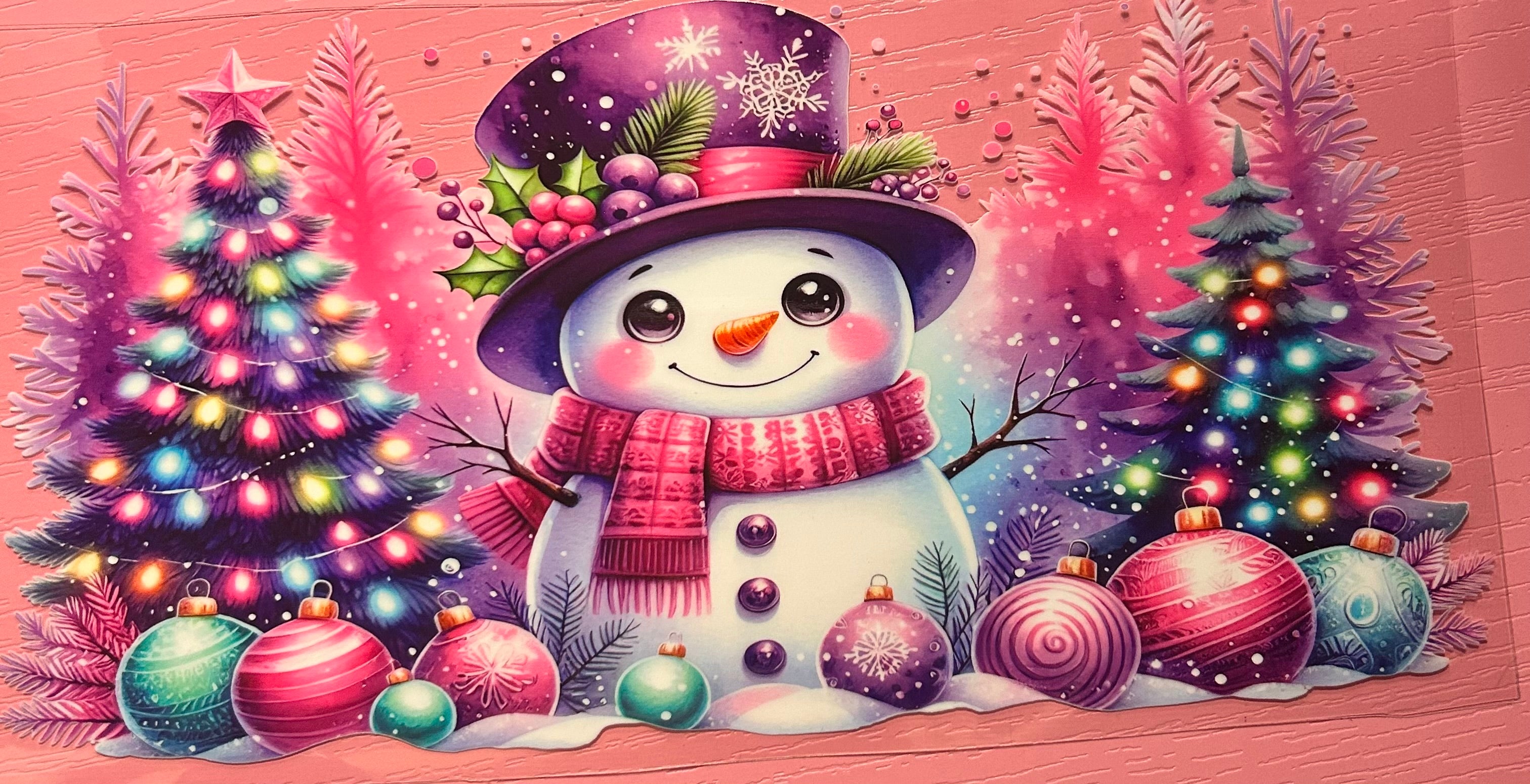 PURPLE SNOWMAN