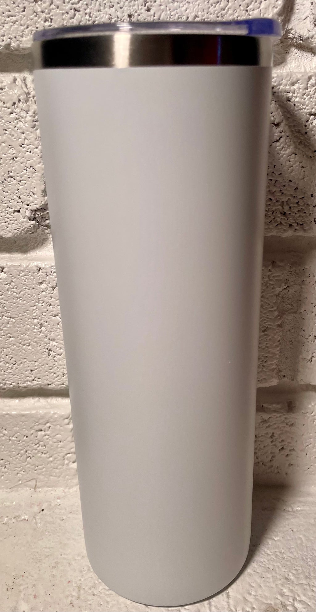 20 oz White Stainless Steel Skinny Tumbler