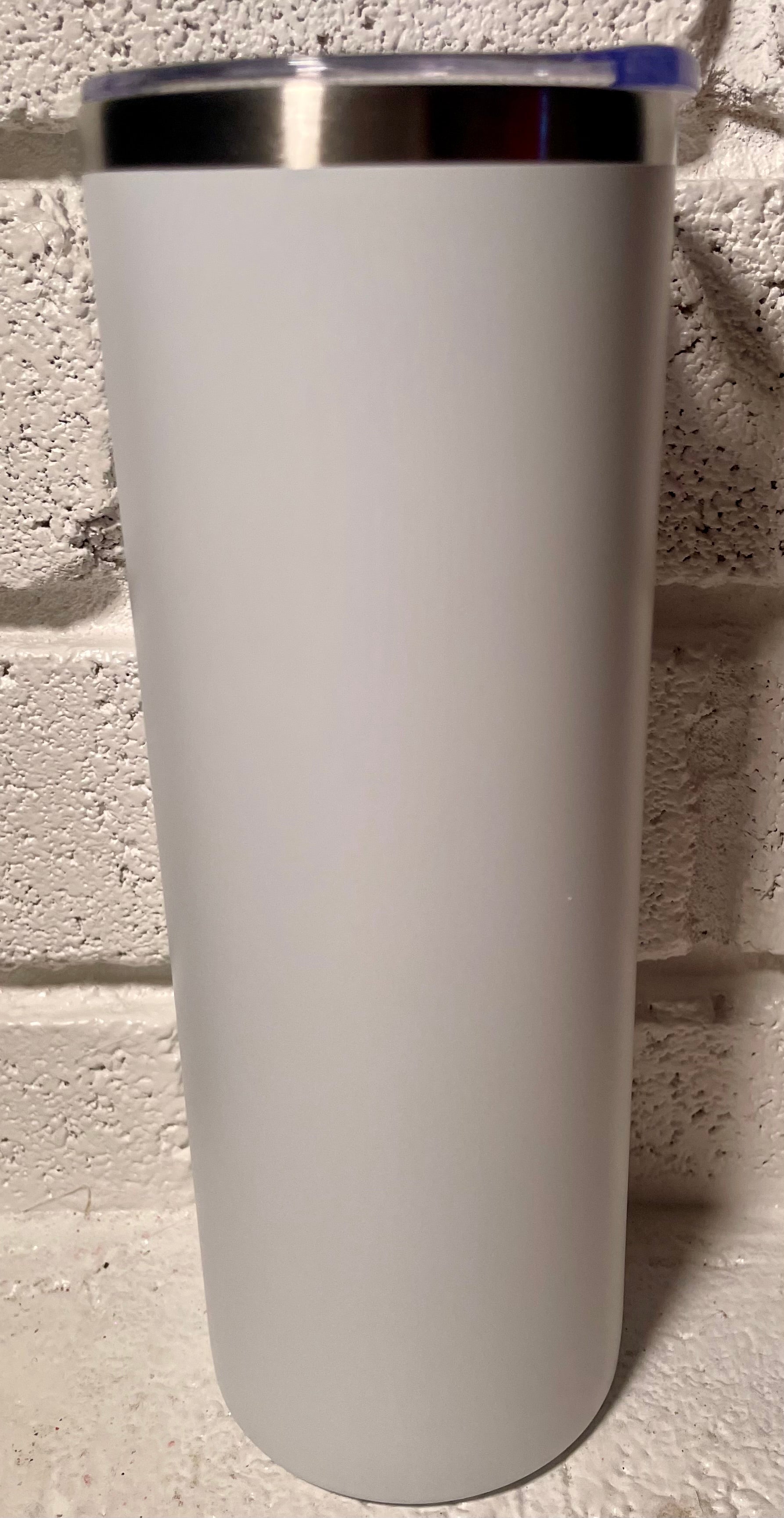 20 oz White Stainless Steel Skinny Tumbler