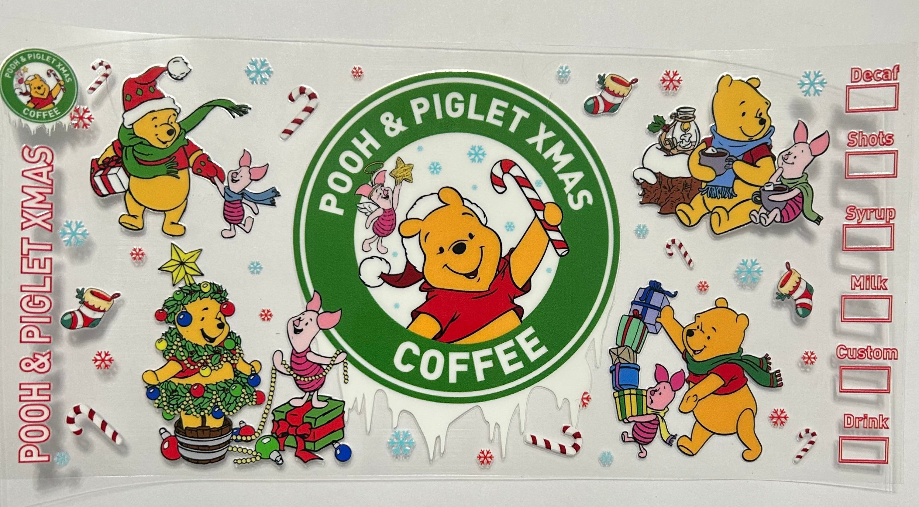 POOH PIGLET CHRISTMAS COFFEE