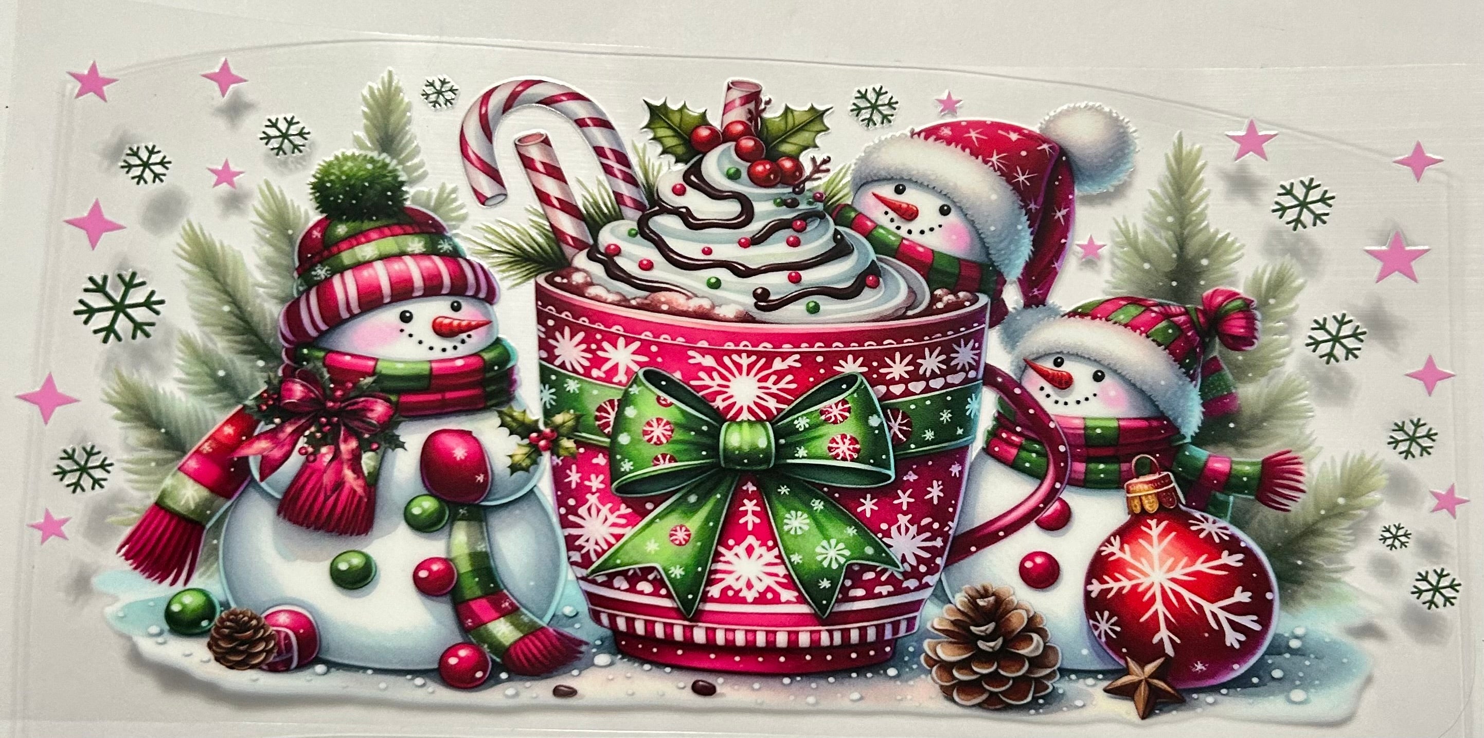 PEPPERMINT MOCA AND SNOWMAN