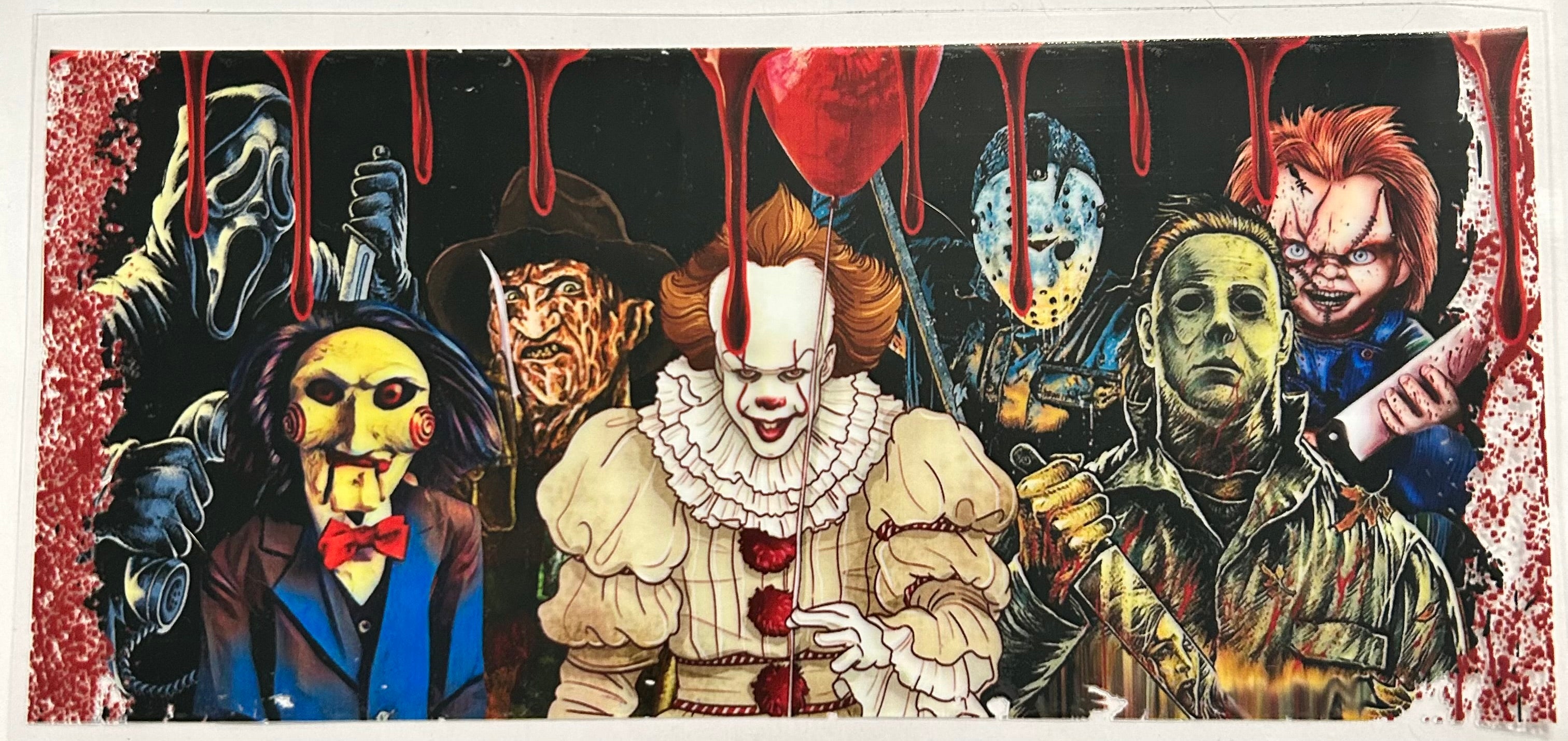 Pennywise,Michael,Freddy,chucky,Jason Billy