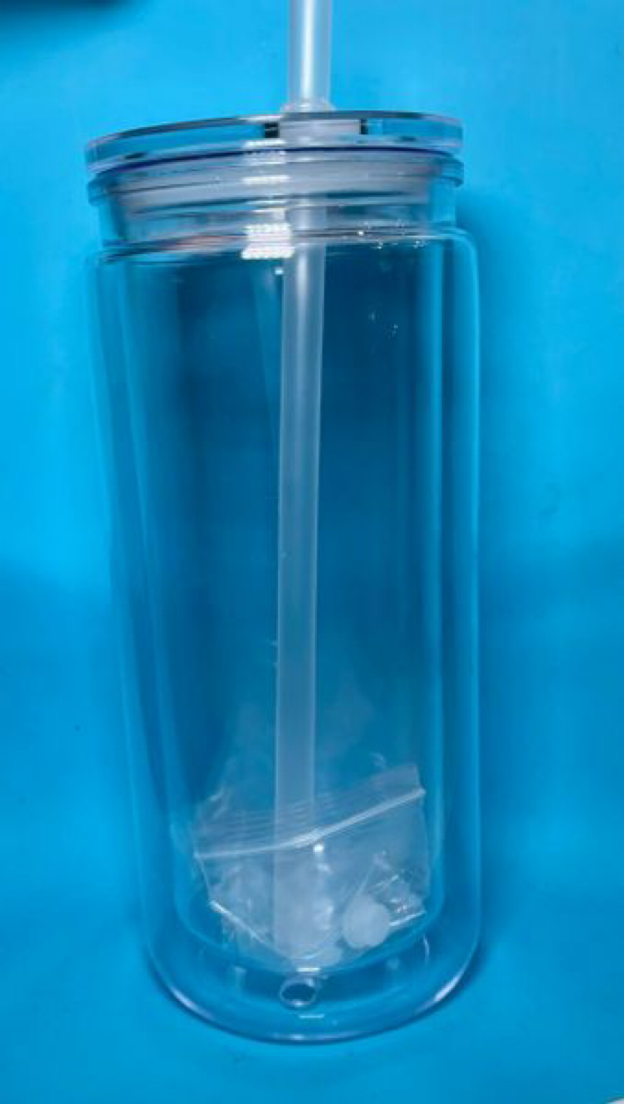 20 oz Acrylic Snow Globe Tumbler