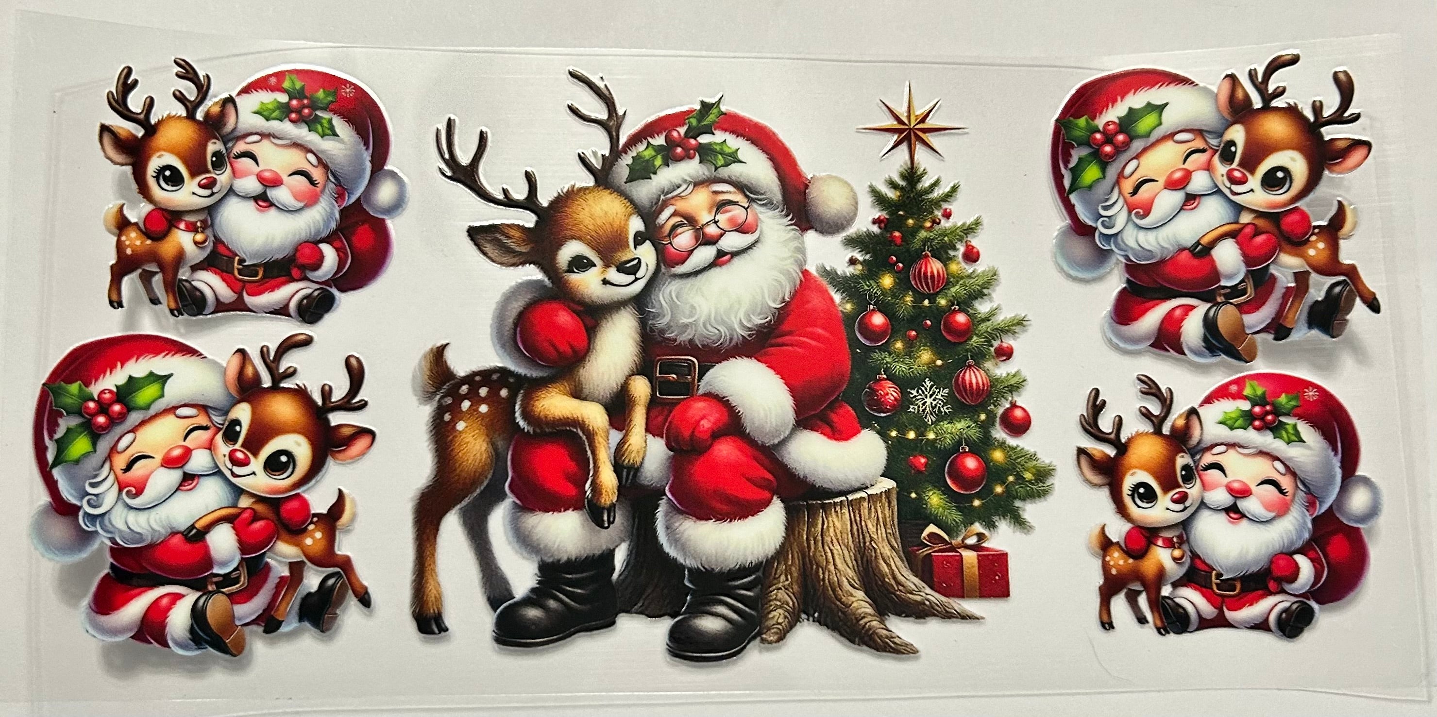 SANTA AND REINDEER 1