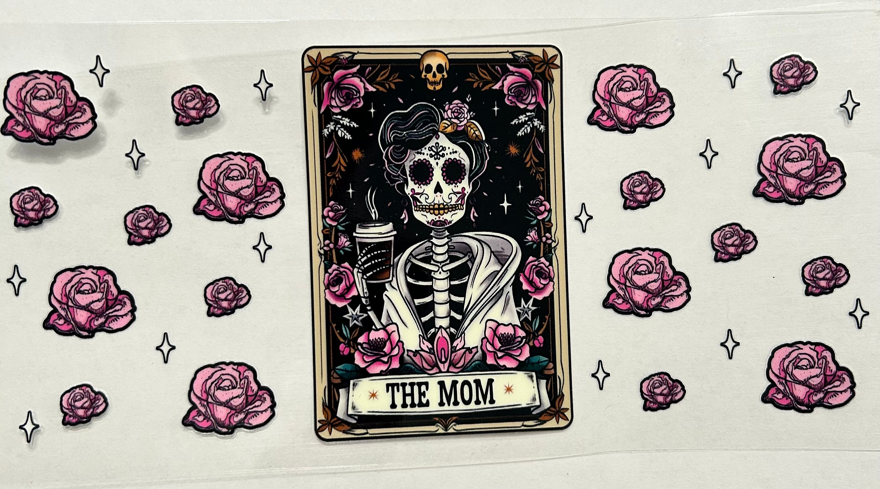 Skeleton mom tarot card