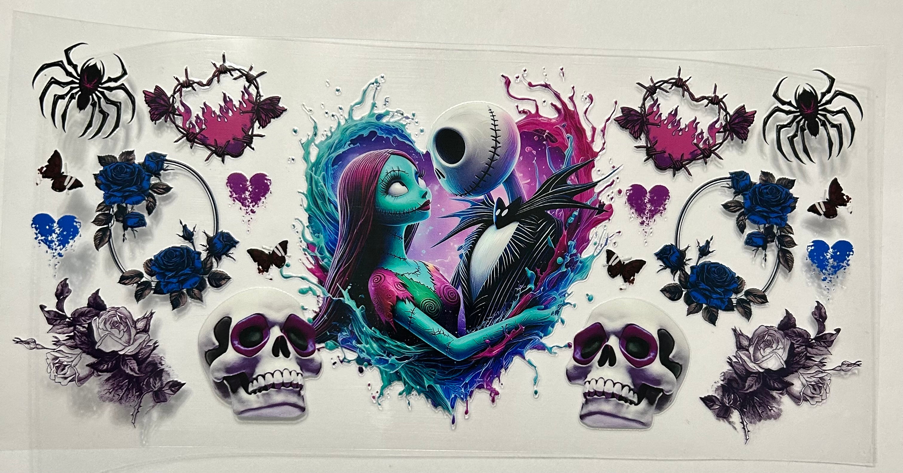 JACK SALLY HEARTS AND SKULLS