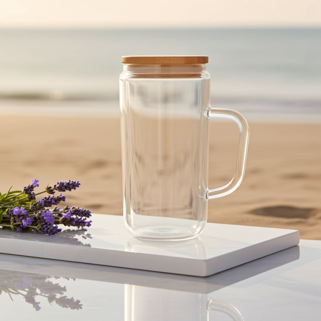 20 oz HANDLED ACRYLIC SNOWGLOBE TUMBLER
